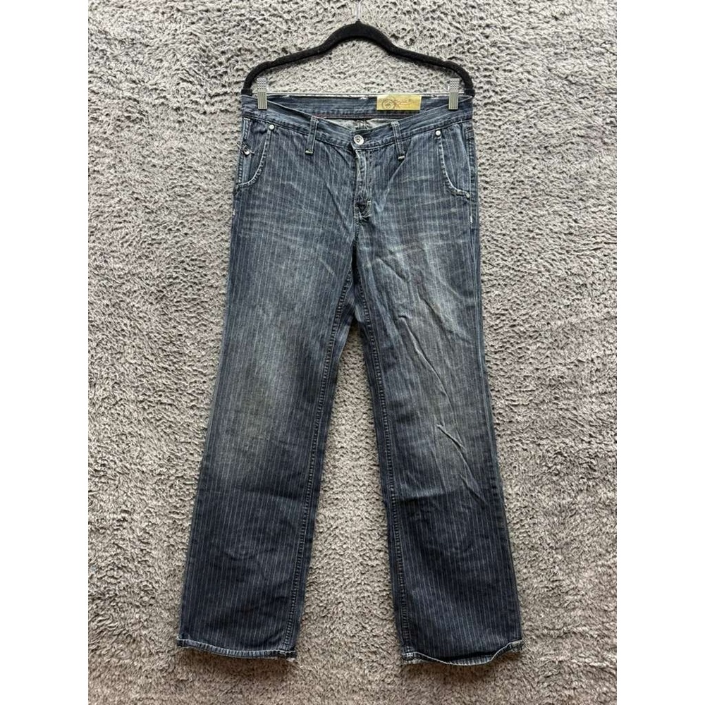 Vintage Gap 1969 Limited Edition Striped Denim Jeans Blue Women's Size 8L
